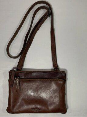 Wild West Los Angeles Brown Leather Ana Crossbody Eco Purse Handbag